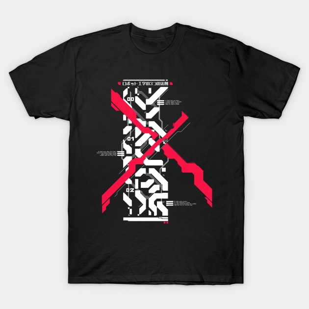 Cyberpunk Robotic Rules T-Shirt by Kiboune